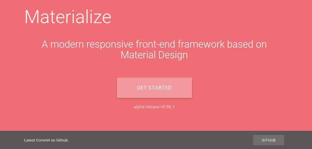 Google Materialize CSS framework